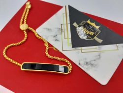 دستبند مونیکا ویندر مشکی طلایی
