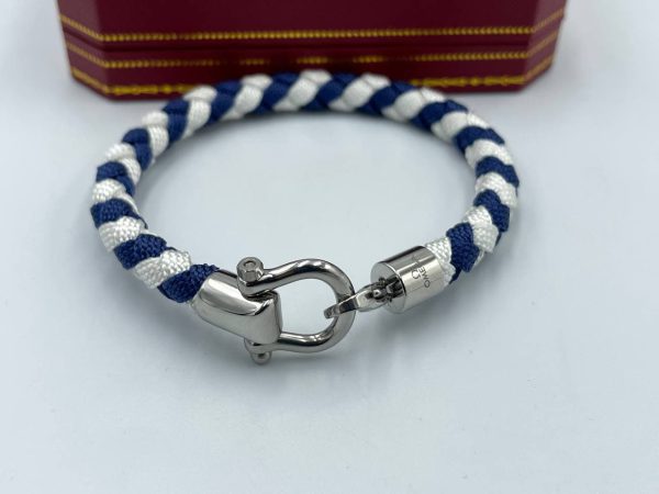 دستبند مردانه امگا سفید آبی
