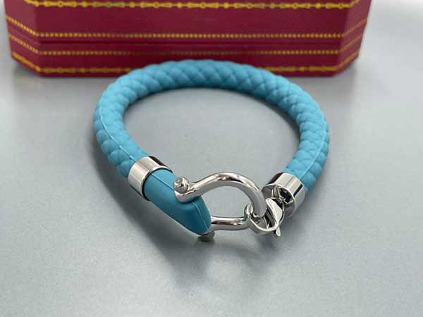 دستبند Omega آبی با بند رابر