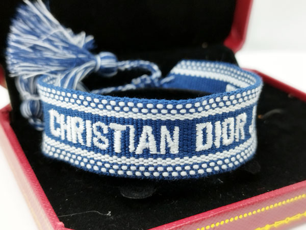 دستبند بافت کریستین دیور آبی