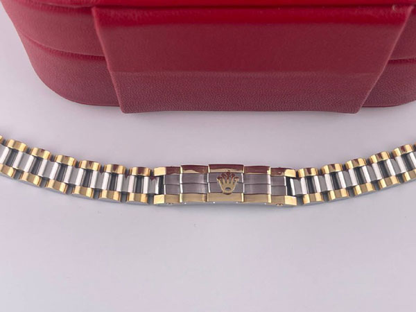 دستبند رولکس مردانه طلایی نقره ای