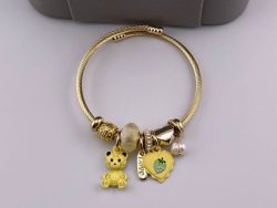 دستبند پاندورا خرس زرد شیک