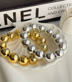 ست دستبند کشی طلایی و نقره‌ای