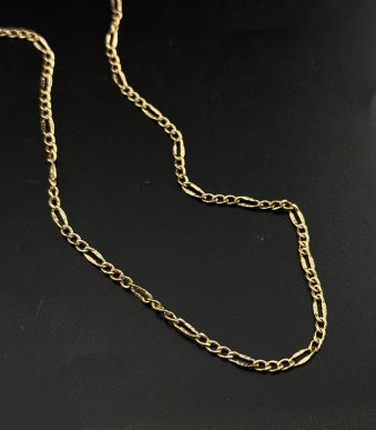 گردنبند زنجیری طلایی زنانه مدل فیگارو برند ژوپینگ