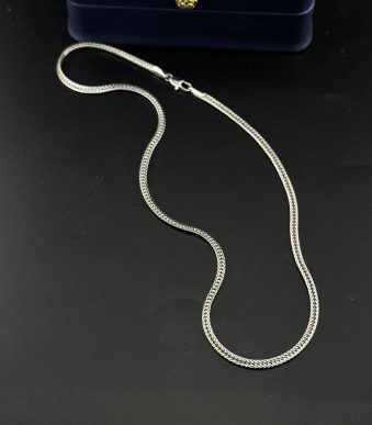 گردنبند زنجیری نقره‌ای زنانه ژوپینگ