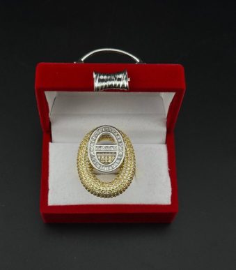 انگشتر زنانه استیل نگین‌دار مدل تیفانی